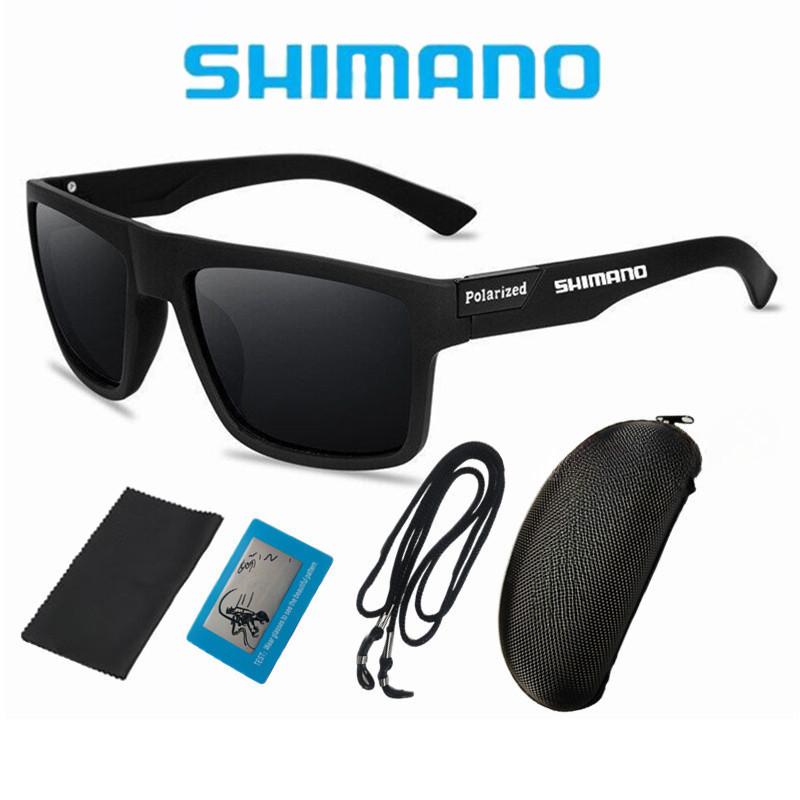 Shimano แว่นกันแดด Polarized UV400 ป้องกันแสงสะท้อน น้ำหนักเบา 26 กรัม สำหรับผู้ชาย รุ่น F070 สีฟ้า สีดำ สีขาว สีแดง สีเขียว