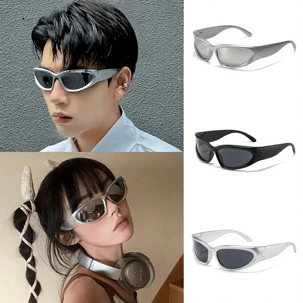 แว่นตากันแดด ป้องกันรังสียูวี กันลมและฝุ่น สไตล์พังก์ คุณภาพสูง