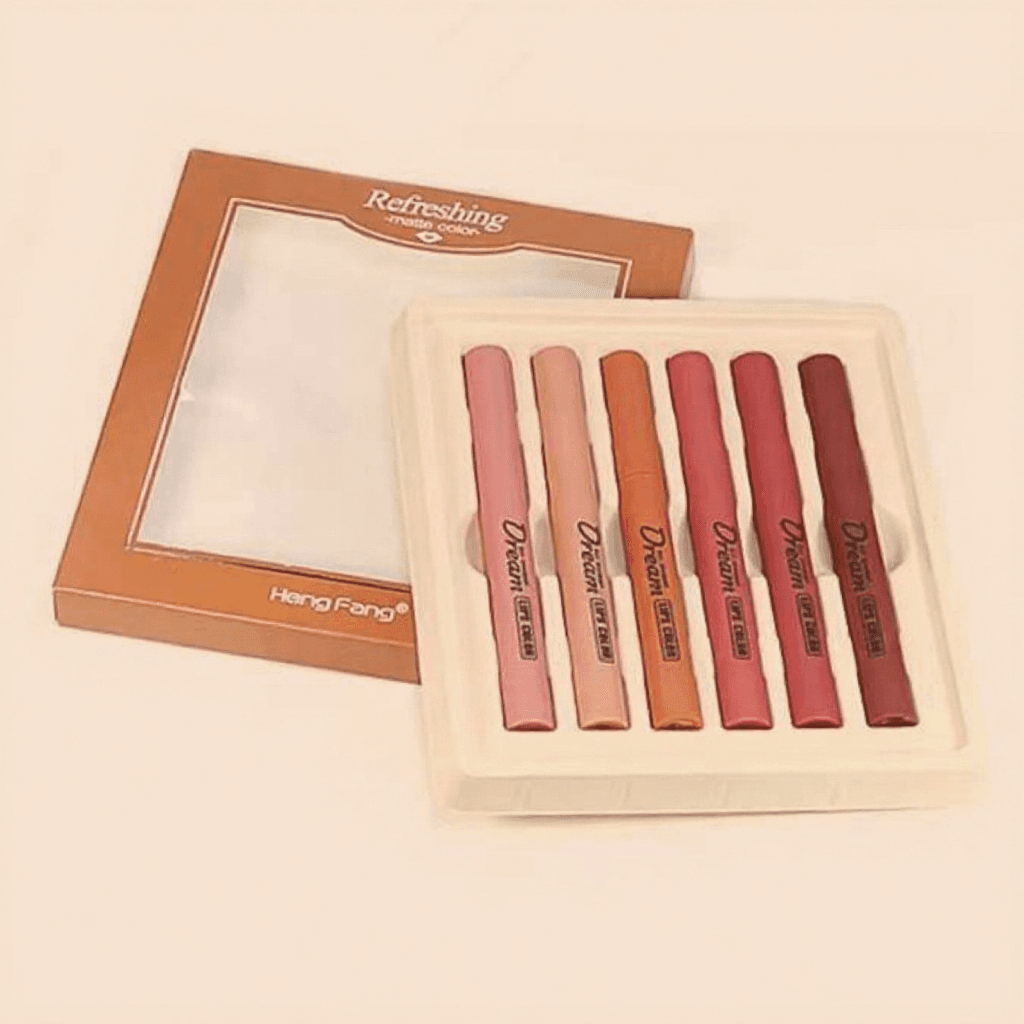 Heng Fang Refreshing Matte Colors Lipstick สีสันสดใส เนียนนุ่ม กลบสีริมฝีปากแนบสนิท