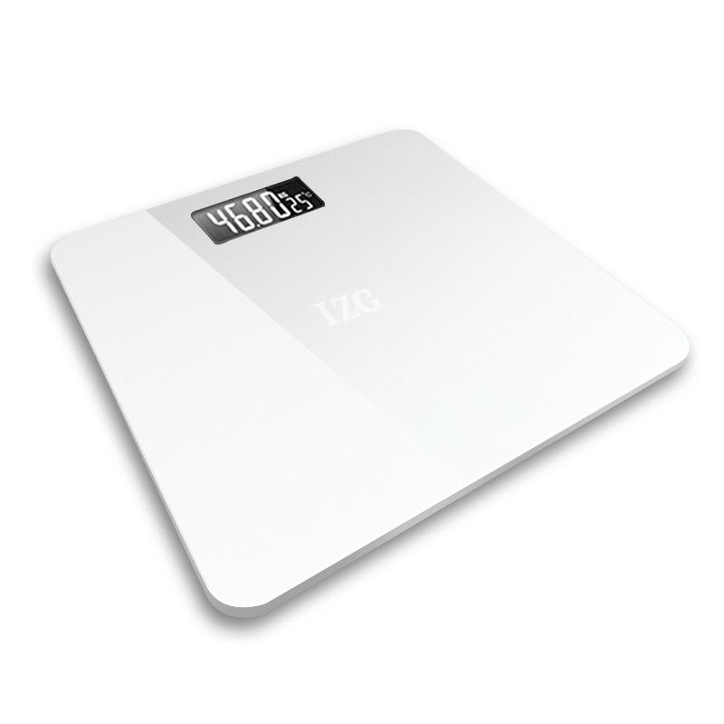 เครื่องชั่งน้ำหนักดิจิตอล หน้าจอ LCD ขนาดใหญ่ รองรับน้ำหนัก 180 กก. สีดำ