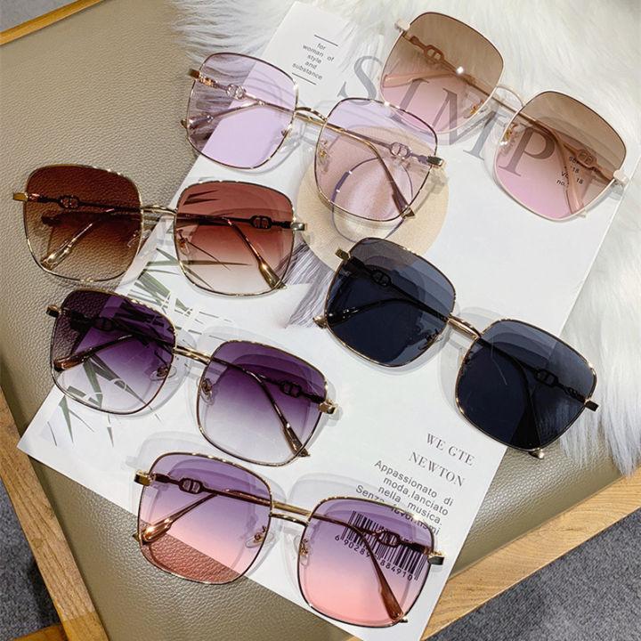 ป้องกันรังสี แว่นกันแดด แฟชั่น นอกบ้าน ป้องกันรังสียูวี แว่นกันแดด ชายและหญิง แว่นตา หลายสี