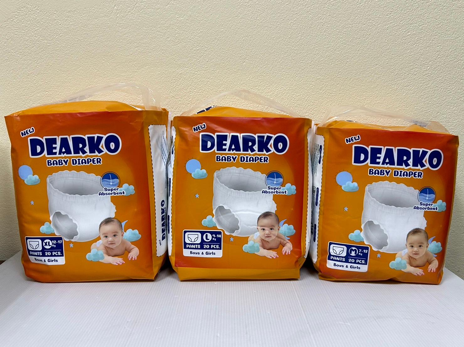 DEARKO Baby Diaper ผ้าอ้อมเด็ก แบบกางเกง (20ชิ้น/ห่อ)